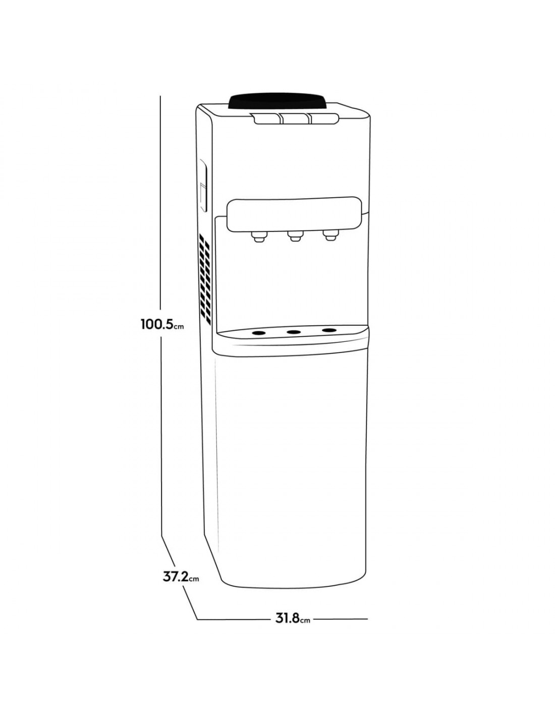 Dispensador De Agua Electrolux Gris Con Gabinete Ea Sr