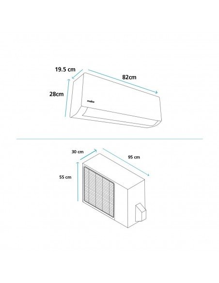 Aire Acondicionado Mabe Mini Split 12000 Btu Inverter Blanco 110v Mmi12cabwccc8 2501