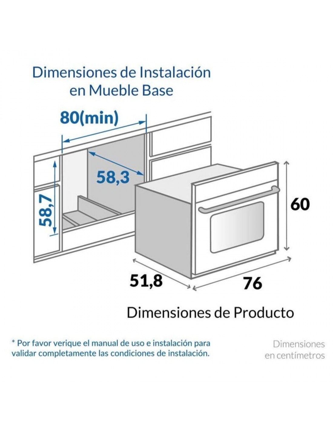 Horno Empotrable Challenger Litros Mixto Inox Hg